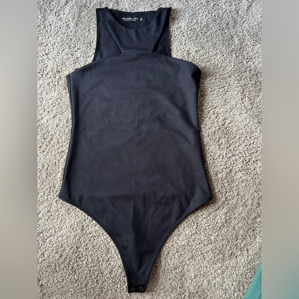 Abercrombie & Fitch Soft A&F Collection Black Bodysuit//Size Medium